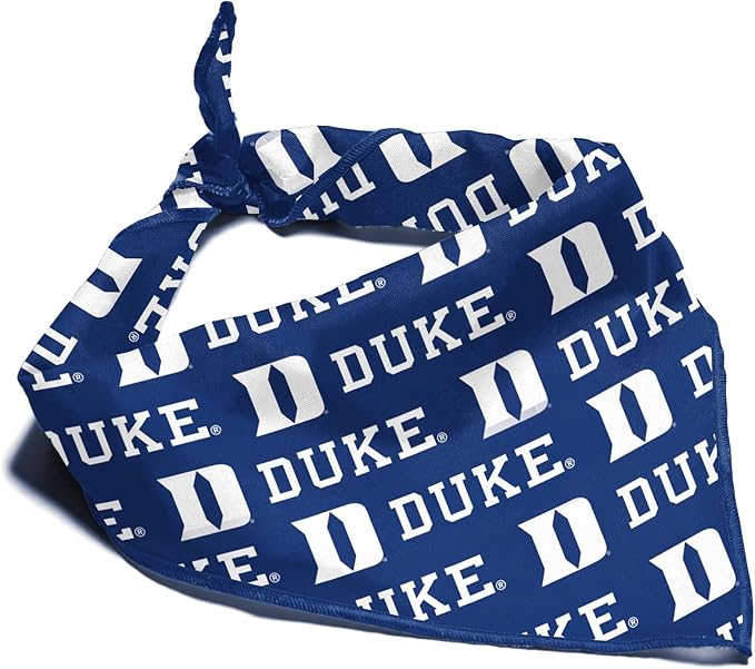 Duke Blue Devils Officially Licensed Bandana for Dogs and Cats | Fits Pets Great Gift Idea | Easy-to-Tie (Large, 28")