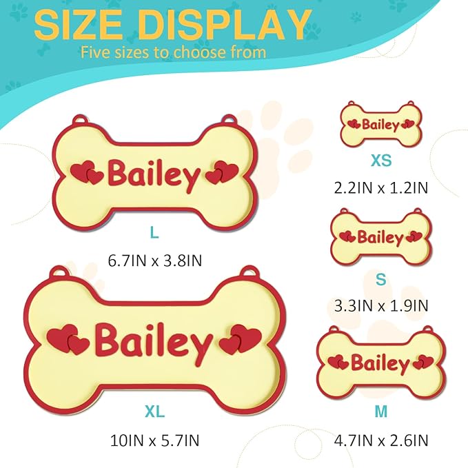 Personalized Dog Crate Sign Custom Dog Kennel Accessories Name Plate Doghouse Sign Decor