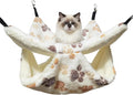 Cat Hammock for Cage, Soft Warm Hanging Bed for Kitten, Guinea Pig, Ferret, Rat, Chinchilla and Other Small Pets, Cozy Bunkbed 13.39"x13.39"