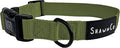 ShawnCo Dream Walk Dog Collar- Premium, Adjustable and Comfortable Pet Collar for Small, Medium, Large and Extra Large Dogs (M, Olive Green)