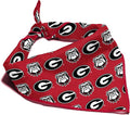 Georgia Bulldogs Officially Licensed Bandana for Dogs and Cats | Fits Pets Great Gift Idea | Easy-to-Tie (Small, 13")