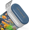 fishkeeper Magnetic Aquarium Glass Cleaner, Fish Tank Algae Scraper Cleaner Tools with 2 Detachable Blades Scraper, Double Side Floating Scrubber Brush, for 0.2-0.7 Inch Thick fish Tank (L)