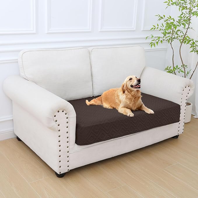 hyha Waterproof Dog Blanket, Soft Dog Bed Cover Pet Blankets, Waterproof Sofa Couch Cover for Dogs Washable, Reversible Pet Couch Covers for Sofa Furniture (30x53 Inch, Chocolate/Chocolate)