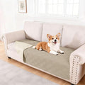 hyha Waterproof Dog Blanket, Reversible Pet Bed Blanket, Soft Sofa Couch Cover for Dogs Washable, Waterproof Pet Couch Covers for Sofa Puppy Cats Furniture Protector(40"x70", Taupe/Beige)