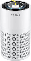AIRROMI Air Purifier for Bedroom with HEPA 3-in-1 Filter, Pet Air Purifier for Home Cat Pee Smell, Covers Upto 990 Ft², Quiet 360° intake Air Cleaner for pet hair,allergies,Dust,Smoke A2001 White