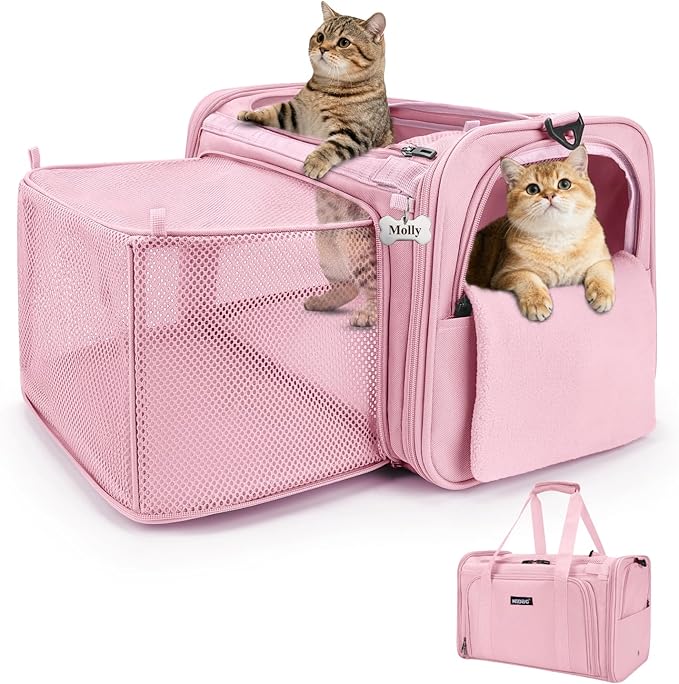 MIDOG Cat Carrier Soft for Small to Medium-Sized Cats,Up to 25 Lbs, TSA Airline Approved Soft Sided Pet Carrier