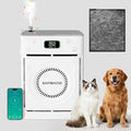 Air Purifier for Home Pets to 2500 Ft² with Smart WiFi, Double-sided H13 HEPA Air Purifier with 4-Level Aromatherapy Settings for Pet Hair Odor Smoke, Washable Pre-filter, PM2.5 Air Quality Monitor
