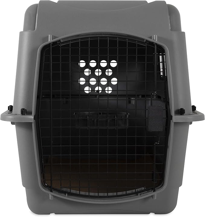 Petmate Sky Kennel - For Air and Travel, Airline Compliant Dog Crate for Pets 30-50 lbs, Heavy Duty Dog Kennel, Made in the USA- 32 Inches