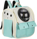 Pet Backpack Carrier, Portable and Ventilated, Oxford Cloth, Dogs Cats and Small Animals Travel Bag 12.99", (Blue, 1 Pcs), Intended for Hiking/Camping/Traveling