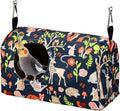 ShuRung Parrot Cockatiel Warm House Bird Nest Bed Winter Hanging Hammock Birds Sleeping Bed Parrot Hideway Bed Polyester Fabric for Parrot Parakeet Cockatiels Budgies Lovebird African Grey (S)