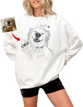 Custom Pet Sweatshirts with Photo and Name, Personalized Dog Sweatshirt, Gifts for Dog Mom, Dad