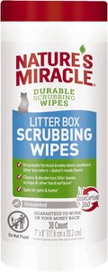 Nature’s Miracle Litter Box Scrubbing Wipes 30Ct