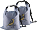 2 Pack Bird Seed Storage Container with Zipper Design,10 lb Travel Bird Food Storage Bag,Outdoor Portable Wild Bird Seed Container,Outdoor Feeding for Pet Birds Parakeets Finches Food Meal Storage