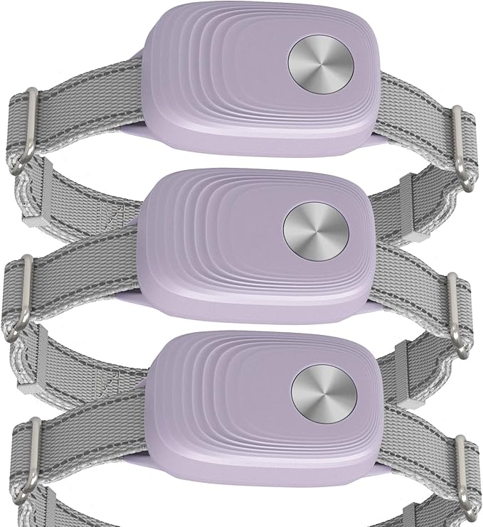 Automatic Pet Door Collar - Compatible with High Tech Pet Doors (Replaces MS-4, MS-5), Purple, 3PK