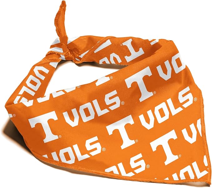 Tennessee Volunteers Officially Licensed Bandana for Dogs and Cats | Fits Pets Great Gift Idea | Easy-to-Tie (Small, 13")