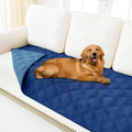 Smiry Waterproof Dog Bed Cover Blanket 40x80, Soft Reversible Pet Blanket, Washable Leakproof Cats Dogs Couch Cover for Sofa, Couch, Furniture, Navy/Blue