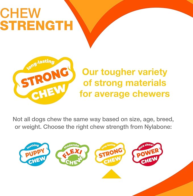 Nylabone Treatin' Cone Strong Stuffable Chew Toy for Dogs, Natural Rubber Fillable Treat Toy, Treat Dispensing Dog Toy, Bacon Flavor, Large Dogs - Up to 50 lbs, 1 Count