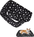 Waterproof Dog Bed Covers Replacement Washable Pet Hair Easy to Remove, Noiseless Quilted Puppy Pet Bed Cover Lovely Black Star Print 20x30 Inches, for Dog/Cat, Cover Only