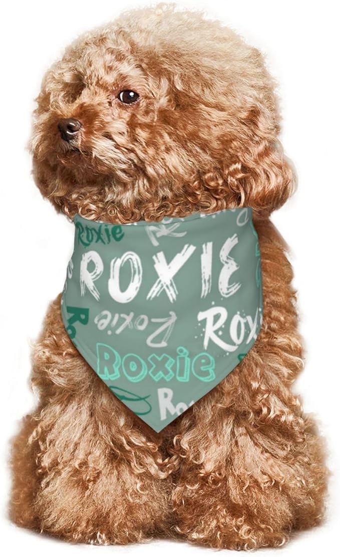 Custom Pet Scarf Personalized Dog Bandana with Name Personalized Add Your Text Bibs Triangle Head Scarfs Gift for Small Medium Large Dogs Cats Baby Puppy Pets Accessories