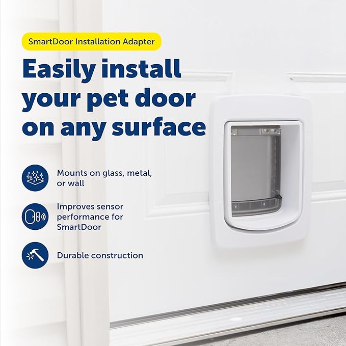 PetSafe SmartDoor Connected Pet Door Installation Adaptor - Allows for Installation in Metal, Glass & Walls - Minimizes Signal Interference - Weather-Resistant - Large