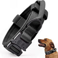 Tactical Dog Collar, Adjustable Military Training Nylon Dog Collar with Control Handle and Heavy Quick-Release Metal Buckle for Small Medium Large Dogs, Black XL
