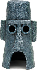 Penn-Plax Spongebob Squarepants Officially Licensed Aquarium Ornament – Squidward’s Easter Island Home – Large
