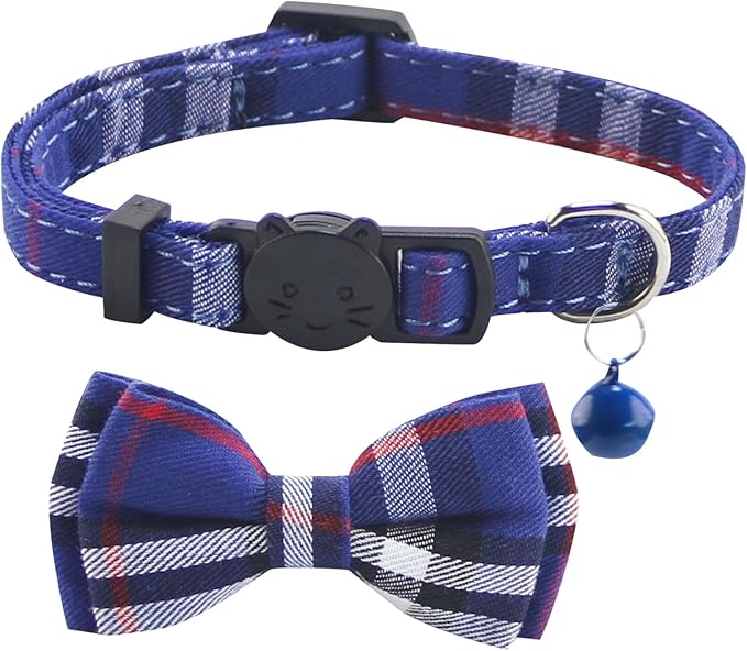 SuperBuddy Cat Collars Breakaway with Bell - 2 Pack Cat Safety Collars for Boys & Girls - Safety Buckle Kitten Collar for Pet Supplies,Stuff,Accessories