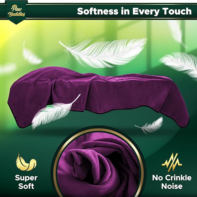 Paw Buddies Waterproof Blanket 80"x90" – Reversible Microfleece Throw for Couples, Pets & Family – Leakproof, Machine Washable Bed & Sofa Protector for Home or Travel
