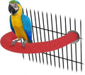 Rypet U Shape Parrot Perch Stand Toy for Paw Grinding Clean Stick Exercise, Rough-Surfaced Quartz Bird Perch Standing Cage Accessories for for Small Parakeets Cockatiels Conures Macaws Finches(Red)