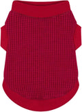 Cozy and Functional Dog Shirts for Small Puppies: Stretchable Wine Red Attire with Easy-On Design, Ideal for Chihuahuas and Yorkies - Enhance Comfort and Playfulness on Chill Days Small