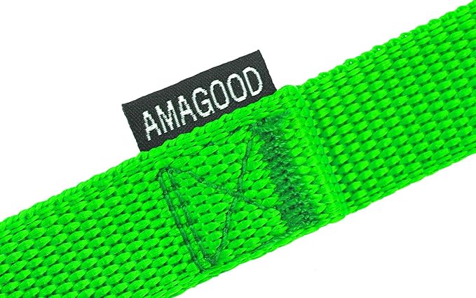 AmaGood Dog/Puppy Obedience Recall Training Agility Lead-15 ft 20 ft 30 ft 50 ft Long Leash-for Dog Training,Recall,Play,Safety,Camping (50feet, Green)