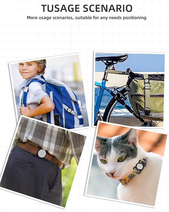 GPS Tracker for Dog (2 Pack), Mini GPS Cat Tracker, Smart Pet Activity Tracker (iOS Only), No Monthly Fee, Compatible with Apple Find My, Anti-Lost, Finder Tag for Vehicles/Pets/Items