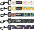 Downtown Pet Supply 6ft Heavy-Duty Dog Leash - Padded Comfort Handle & Stainless Steel Fastener - Durable Dog Training Leash - Pineapple - 1in Wide