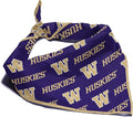 Washington Huskies Officially Licensed Bandana for Dogs and Cats | Fits Pets Great Gift Idea | Easy-to-Tie (Small, 13")