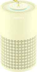 AIRROMI Air Purifier for Bedroom with HEPA Fet Filters, Pet Air Purifiers for Home Cat Pee Smell, Covers Up to 990Ft², Quiet 360° intake Air Cleaner for Allergies Dust Smoke Odor A2001 Yellow