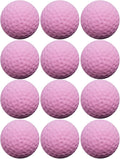 Cat Golf Balls for Indoor Kitten Toys - Interactive Sponge Foam Soccer Balls (Magenta)