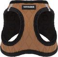 Best Pet Supplies - All Weather Plush, Reflective, No Pull Harness for Small, Medium Dogs, Cats - Secure with Hook & Loop Fastener, Buckle, Double D-Rings - Beige Plush, XS