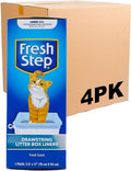 Fresh Step Drawstring Cat Litter Box Liners, Scented Heavy Duty Kitty Litter Bags for Large Oval or Rectangle Pans, Helps Contain Odor and Mess, Easy Lift Out Cleanup, 30 x 17 in, 7 Count - 4 Pack