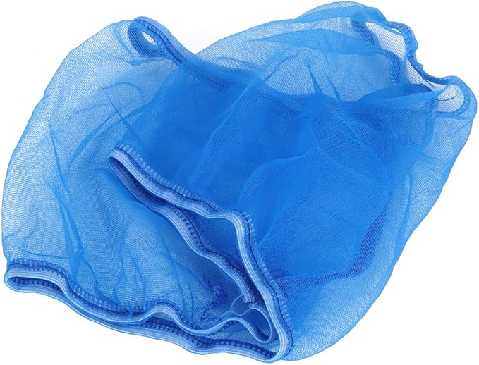 Alvinlite 2 Pieces Bird Cage Cover Seed Feather Catcher Birdcage Nylon Mesh Net Cover Soft Skirt Guard,Bird Cage Accessory(Blue)