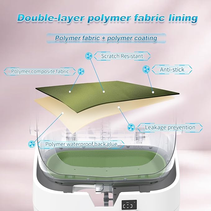 Automatic Cat Litter Box Self Cleaning - APP Control - Weight Monitoring - Ultra-Quiet, Medium Cats and Kittens Litter Box, Safe Anti-Pinch【Assembly Required】- White