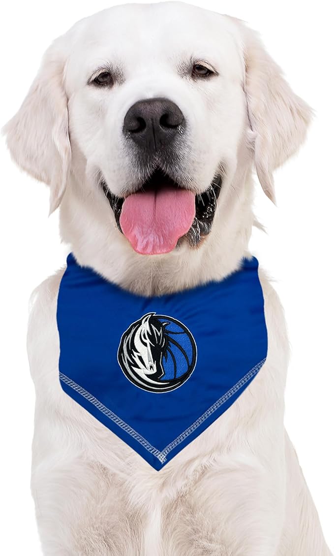 Pets First NBA Dallas Mavericks TIE Bandana, Size Large/X-Large. Dog Bandana Scarf Bib for Pet Cat Dog. The Ultimate Game-Day, Party Bandana