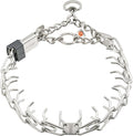 Herm Sprenger Stainless Steel Dog Collar with Short Links and Quick Release ClicLock Buckle Made in Germany (Stainless Steel, 20in x 3.0mm (Neck Size up to 16-17in))