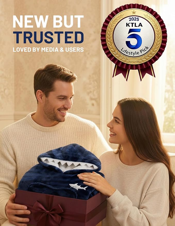 Mewaii Wearable Blanket Hoodie for Adults, Warm Sherpa & Soft Flannel Long Sweatshirt with Giant Pocket, Cozy Gifts for Women