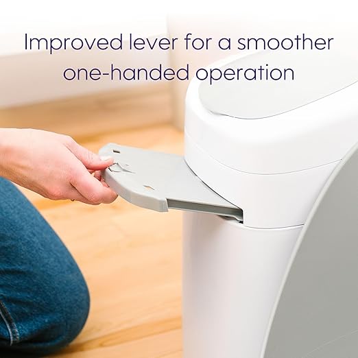 Litter Genie Style Pail Cat Litter Box Waste Disposal System for Odor Control Includes 1 Square Refill Bag