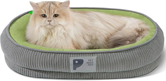 Orthopedic Cat Bed for Puppy,Cat Sofa Bed with Egg Crate Foam Four Sided Bolster Dog Couch Beds with Removable Cover & Non-Slip Bottom XS