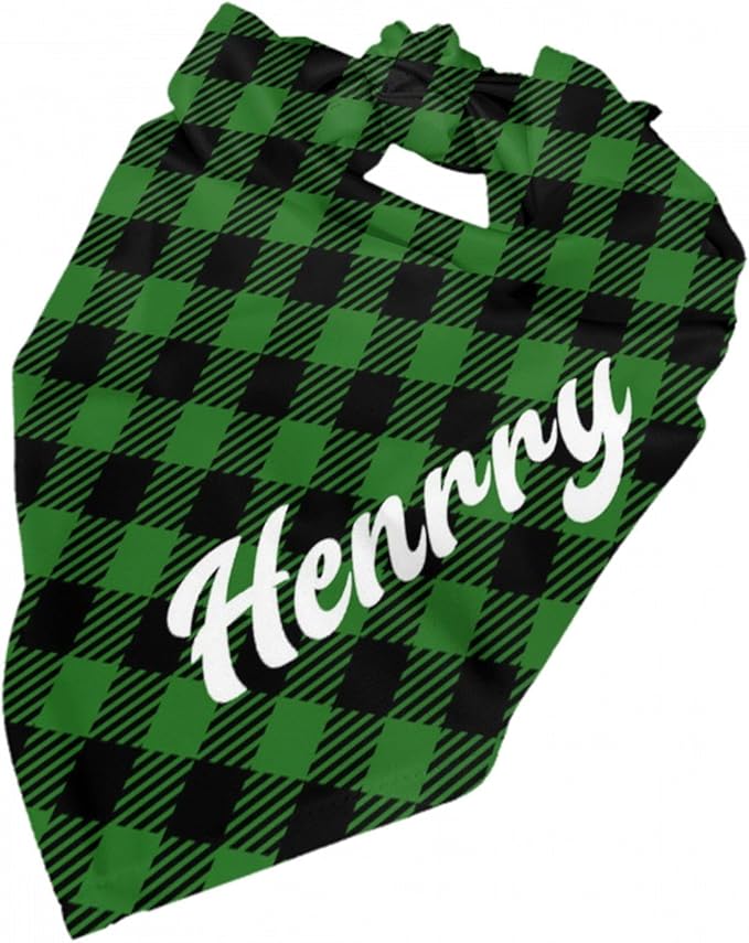 Custom Pet Scarf Personalized Dog Bandana with Name Personalized Add Your Text Bibs Triangle Head Scarfs Gift for Small Medium Large Dogs Cats Baby Puppy Pets Accessories