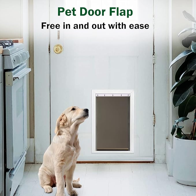 Large Dog Door Replacement Flap, Compatible with PetSafe Freedom Pet Doors PAC11-11039, Measures 16 7/8” x 10 1/8”, Doggie Door Flap Made from Durable Flexible TPU Materials