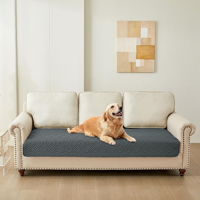 hyha Waterproof Dog Blanket, Soft Dog Bed Cover Pet Blankets, Waterproof Sofa Couch Cover for Dogs Washable, Reversible Pet Couch Covers for Sofa Furniture (30x70 Inch, Dark Grey/Dark Grey)