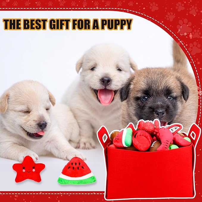 Abbylike 50 Pcs Puppy Supplies Starter Kit for Small Dogs Puppy Essentials Includes Leash, Bowls, Teeth Brushes, Water Bottle, and More Accessories for Dogs Pet Day Welcome Gift(Red)