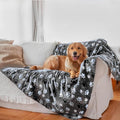 Waterproof Pet Blanket Dog Blankets, Pattern Printing Super Soft Warm Fluffy Facecloth Sofa Car Bed Protector, Urine Proof Washable Pet Blanket for Puppy Large Dogs & Cats 60"*80"